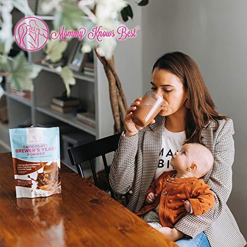 Mommy Knows Best Brewers Yeast Powder for Lactation Cookies for Breastfeeding - Lactation Supplement for Increased Breast Milk - Nutritional Yeast for Lactation Support - Breastmilk Supplement for Women - Easy to Bake