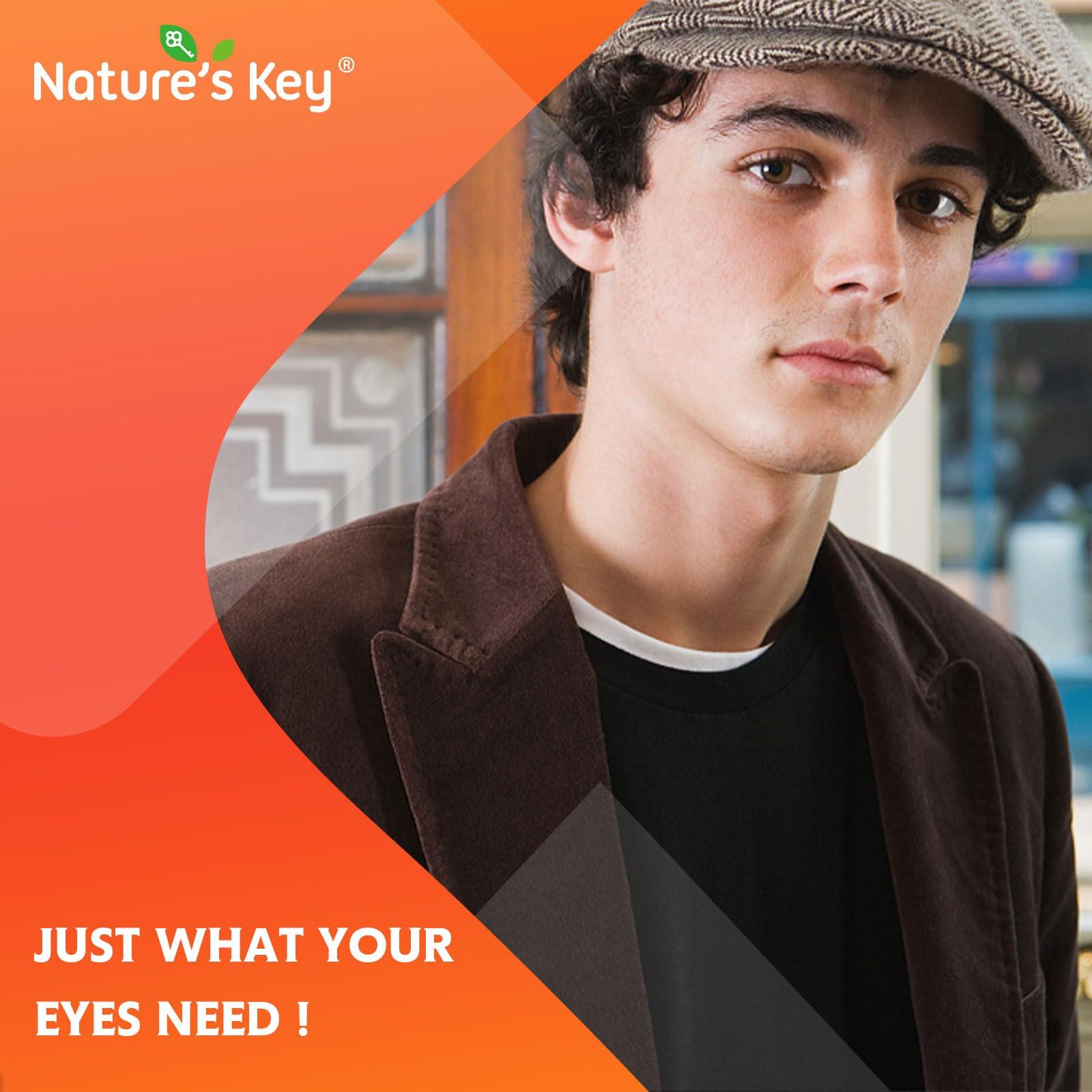 Nature\'s Key Nature\'s Key Lutein Gummies 12mg with Zeaxanthin & Vitamin A for Kids and Adults | Eye Health and Brain Function Supplement | Orange Flavor, 60Ct