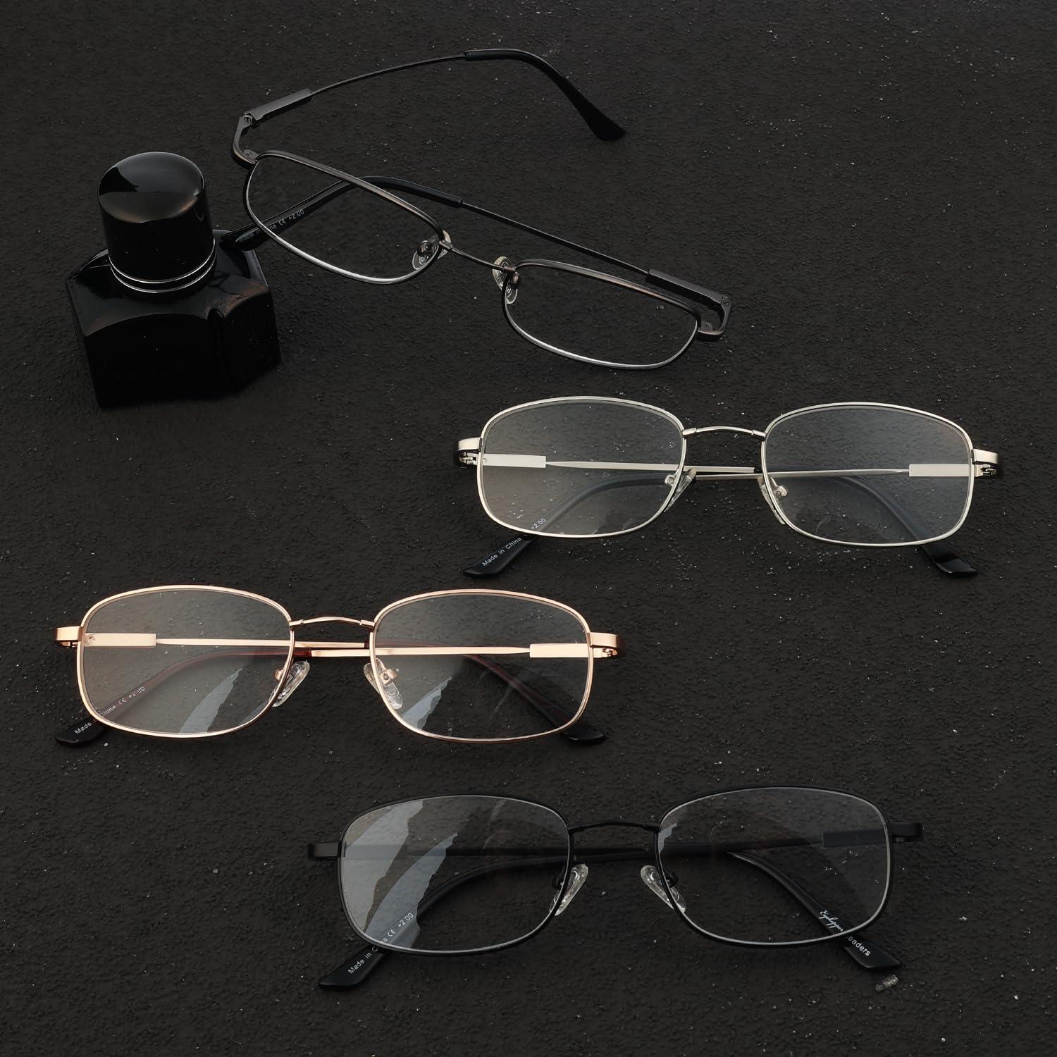 Eyekepper Eyekepper UV Protection Progressive Reading Glasses 3 Levels Multifocus Readers Men Women Bendable Memory Frame