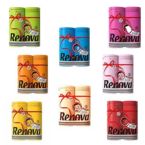 Generic Set of 5 packs of 6 Orange Toilet Paper 3 ply Jumbo Rolls 180 Sheets