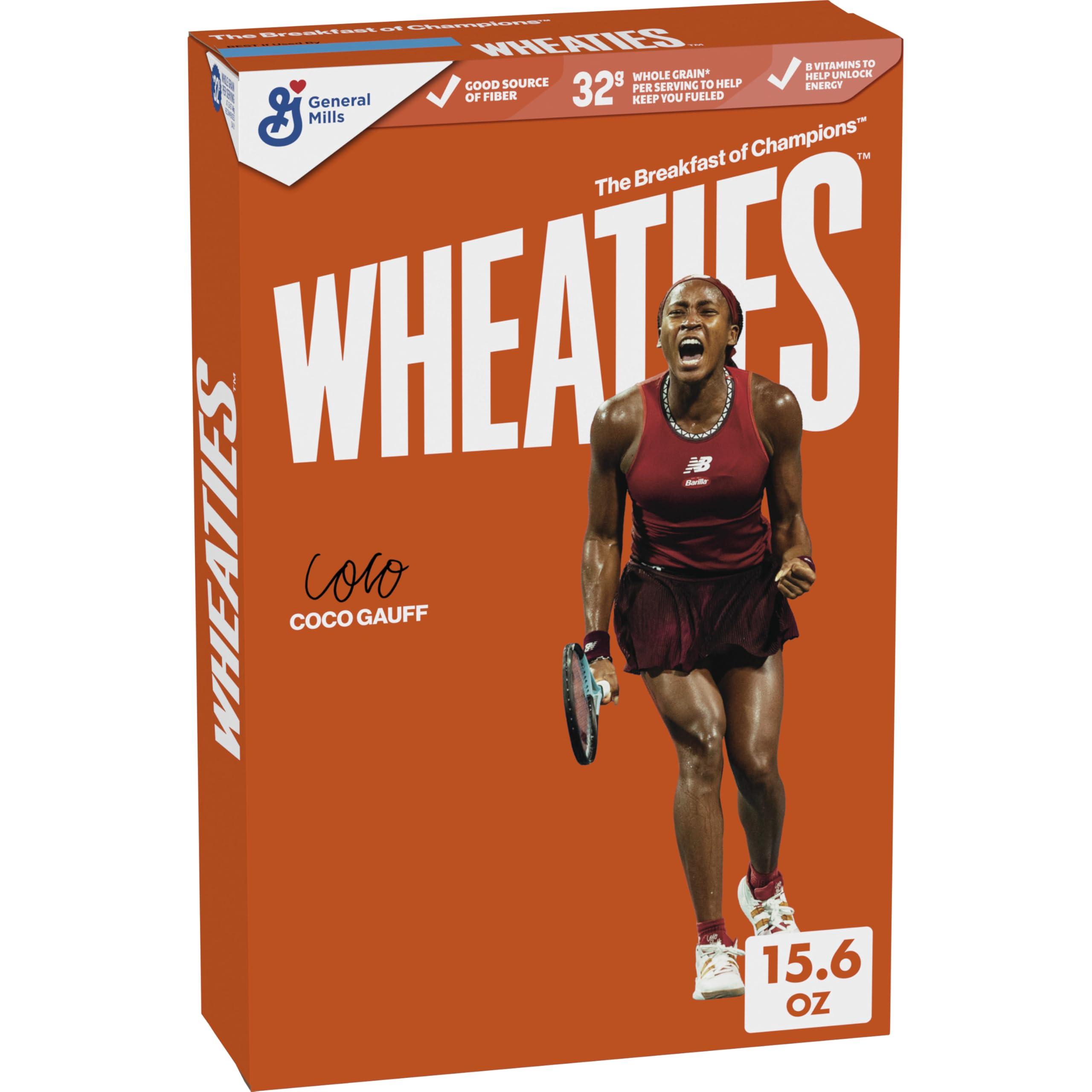 Wheaties Wheaties Breakfast Cereal, Breakfast of Champions, 100% Whole Wheat Flakes, 15.6 oz