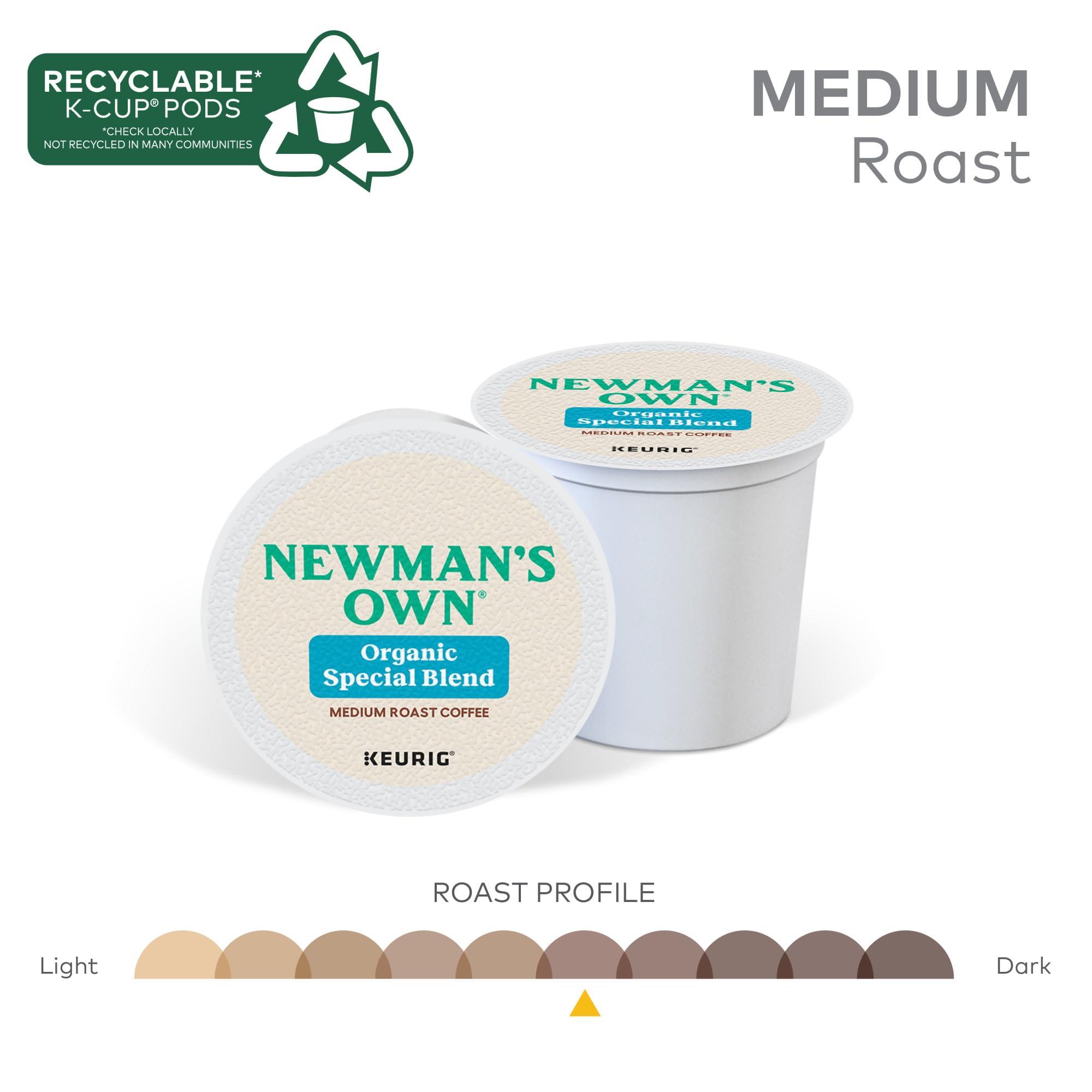 Newman's Own Newman\'s Own Organics Special Blend Keurig Single-Serve K-Cup Pods, Medium Roast Coffee, 72 Count