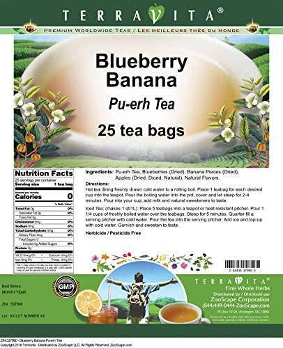 TerraVita Blueberry Banana Pu-erh Tea (25 tea bags, ZIN: 537960)