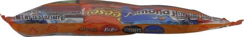 HERSHEY'S Hershey Assorted Chocolate Snack Size, Candy Bag, 15.57 oz (30 Pieces)