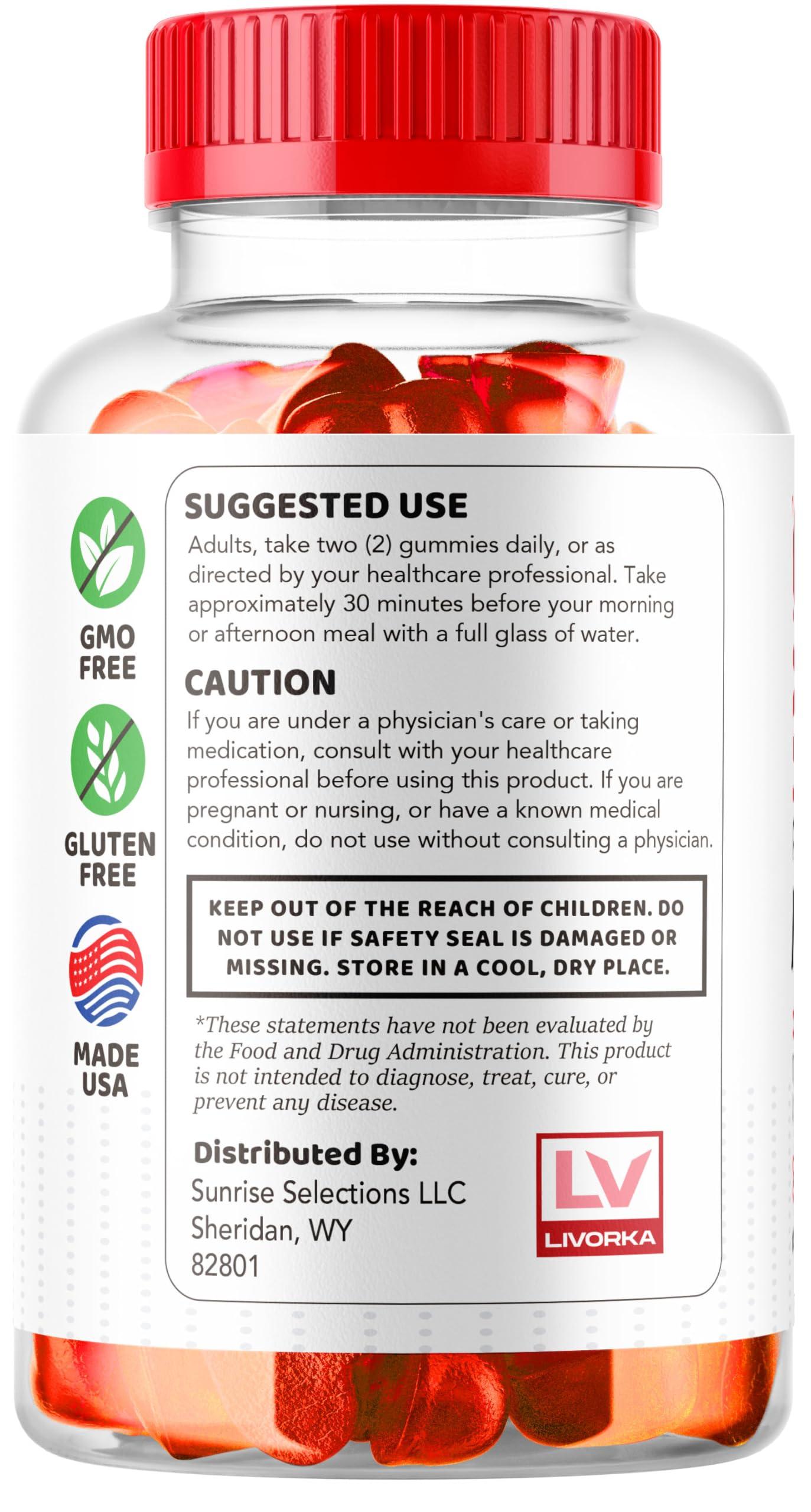 LIVORKA Vital Surge Male Gummies - Men\'s Performance Gummies, MAX Strength VitalSurge Advanced Formula, VitaSurge for Men Vitale Vita, 1050MG (60 Gummies)