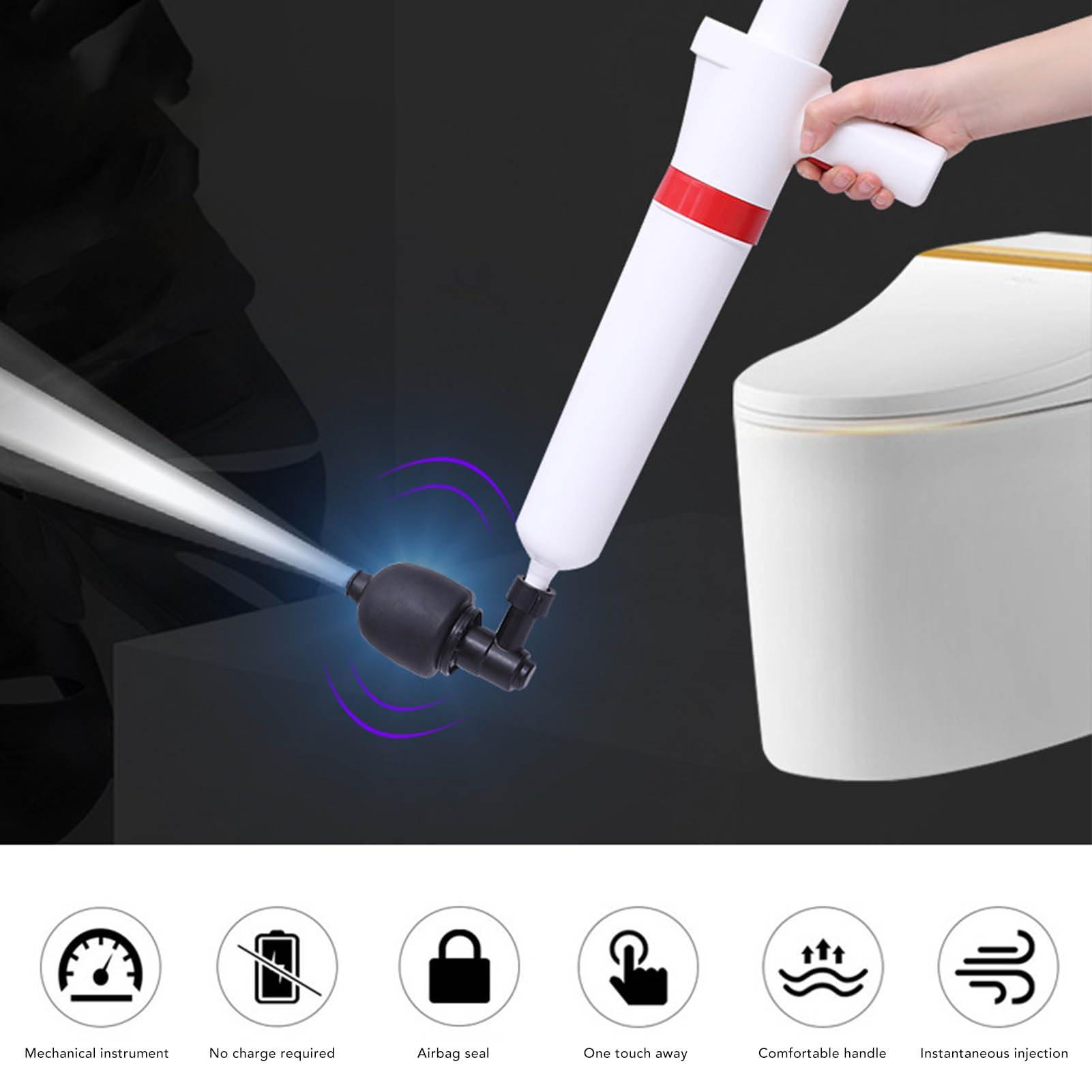 Hyuduo Toilet Plunger Drain Unblocker Powerful Manual Pneumatic Dr Equipment High Pressure Efficient Blaster Cleaner Bathroom Cleaning Tools