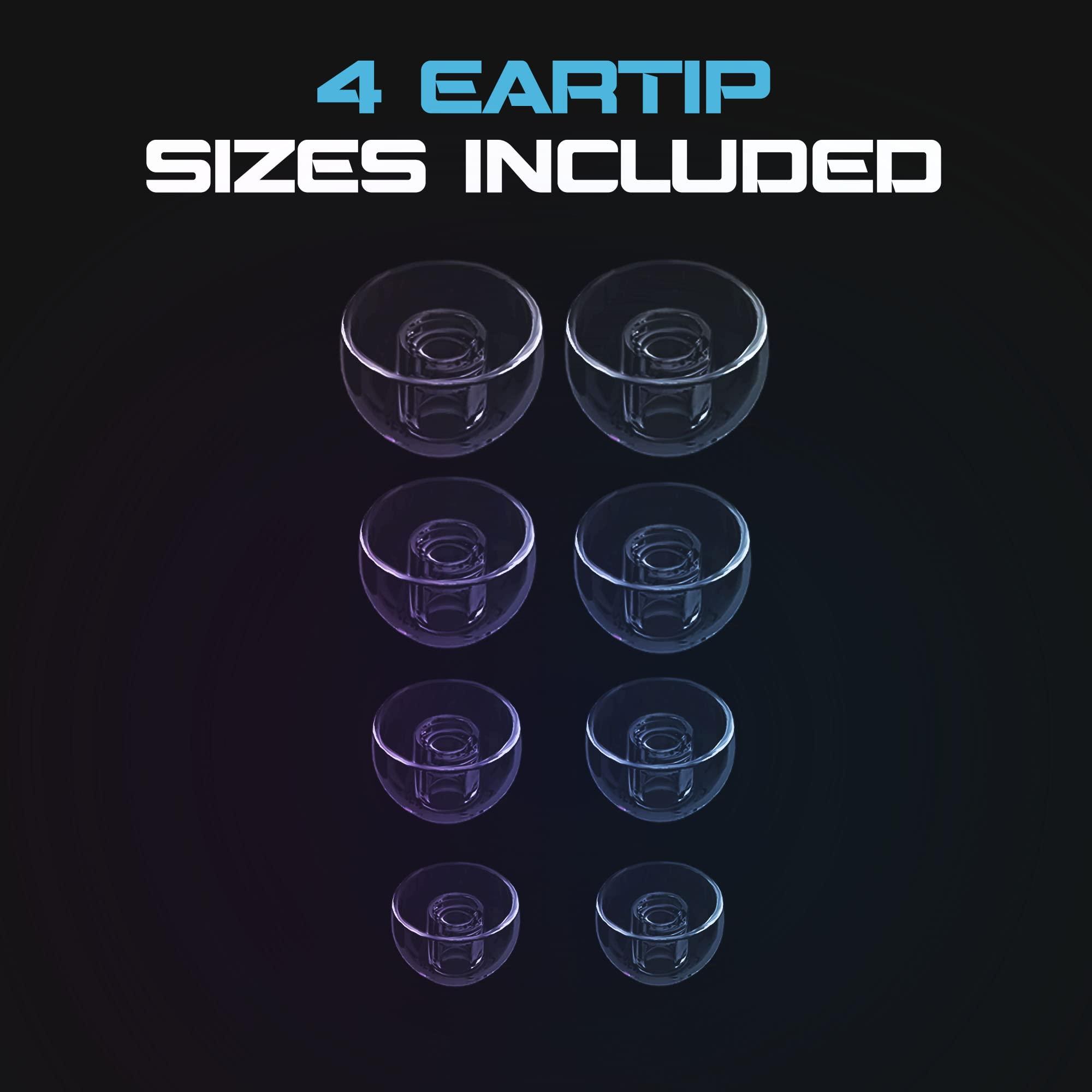 Eargasm Eargasm Clicks Earplugs - Reusable Noise Reduction Ear-Plugs with Customizable Gemstone Faceplates - Hearing Protection for Noise Sensitivity at Live Concerts, Motorcycles, Sports Events, Festivals