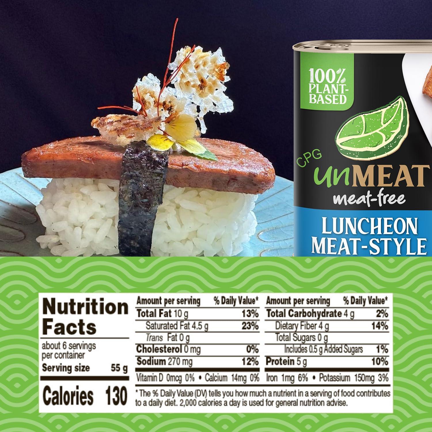 Unmeat unMEAT Plant Based Meat | Easy to Prepare Plant Based Protein | Vegan Meat with Less Calories, Luncheon Meat Style, 11.6 Oz (Pack of 1)