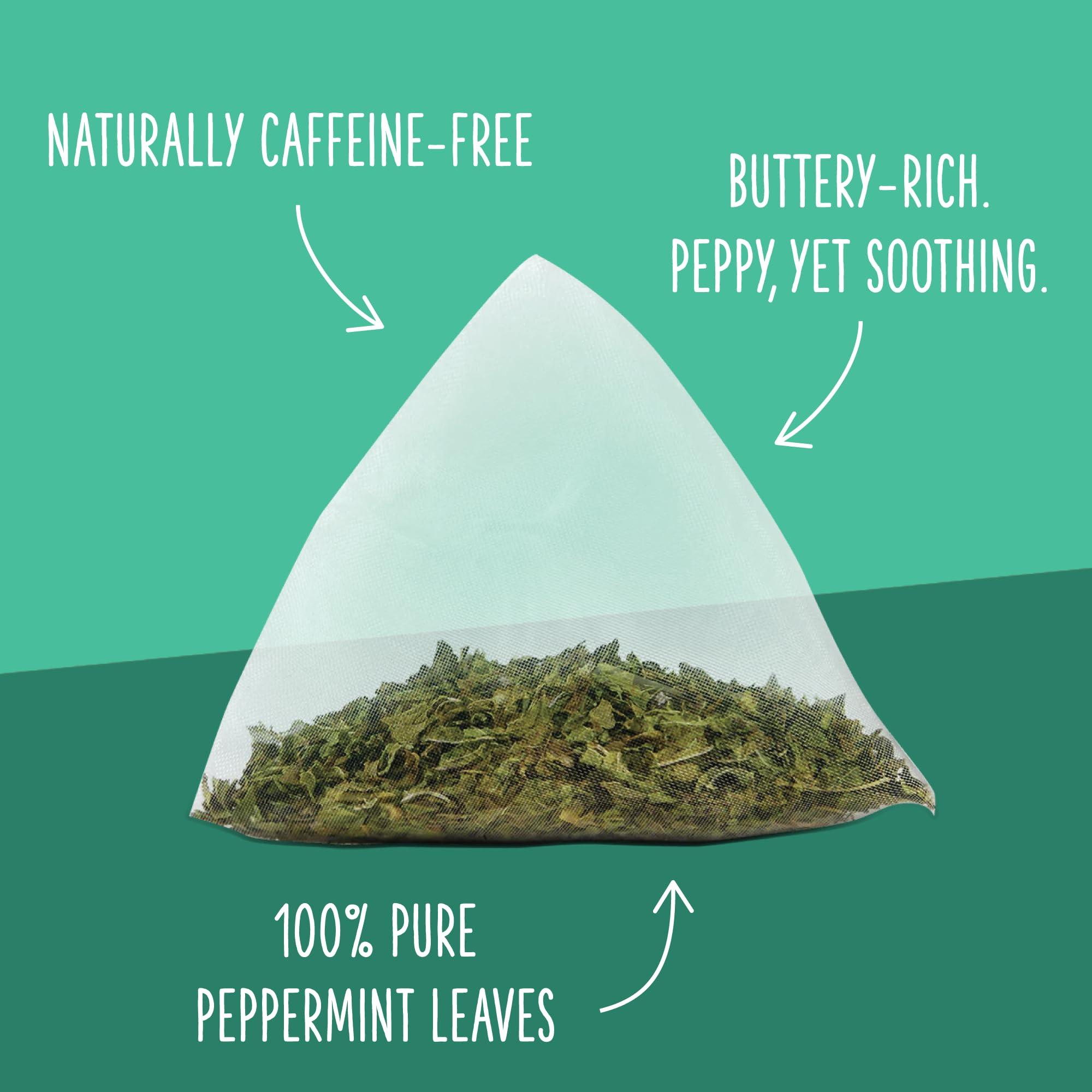 Two Leaves and a Bud Two Leaves and a Bud Organic Peppermint Tea Bags, Naturally Caffeine Free, Herbal Whole Leaf Peppermint Tea in Compostable Sachets, 15 Count (Pack of 1)