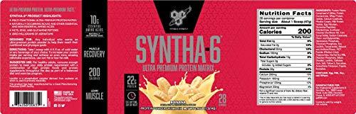 BSN BSN SYNTHA-6 Whey Protein Powder, Micellar Casein, Milk Protein Isolate, Banana, 28 Servings (Packaging May Vary), 2.91 Pound (Pack of 1)
