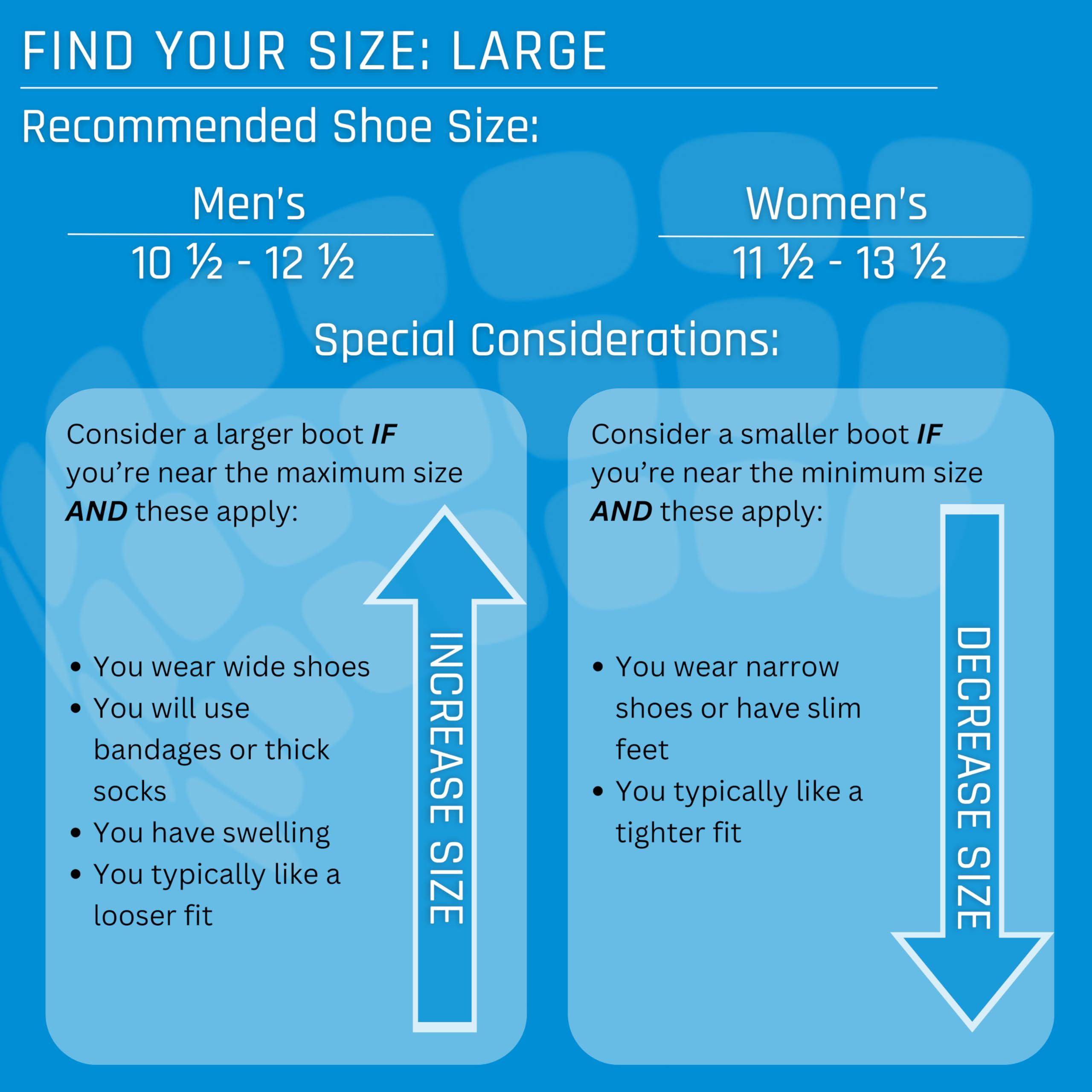 Ovation Medical Ovation Medical Gen 2 Pneumatic Walking Boot - Lightweight, Low Profile CAM Walker Boot - Premium Medical Boot for Foot Injuries, Ankle Sprains, Fracture Recovery Support, & More (Short, Large)