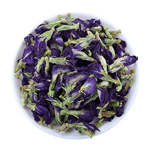 Generic Organic Butterfly Pea/Buttrfly Pea Flower/Blue Butterfly Pea Pure Dried Clitoria Kordofan Pea Dok Anchan Die Dou Hua Blue Butterfly,Butterfly Blue Flower (16 oz)
