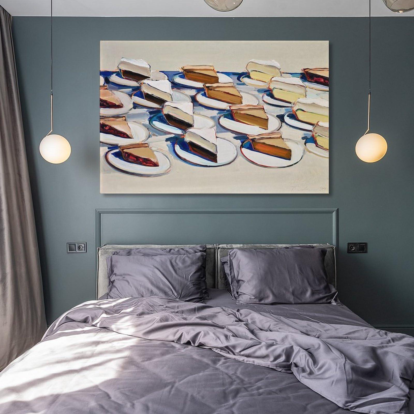 Generic Wayne Thiebaud Pies Pies Pies (2) Pop-Art Picture Print Wall Art Poster Painting Canvas Posters Artworks Gift Idea Room Aesthetic 08x12inch(20x30cm)