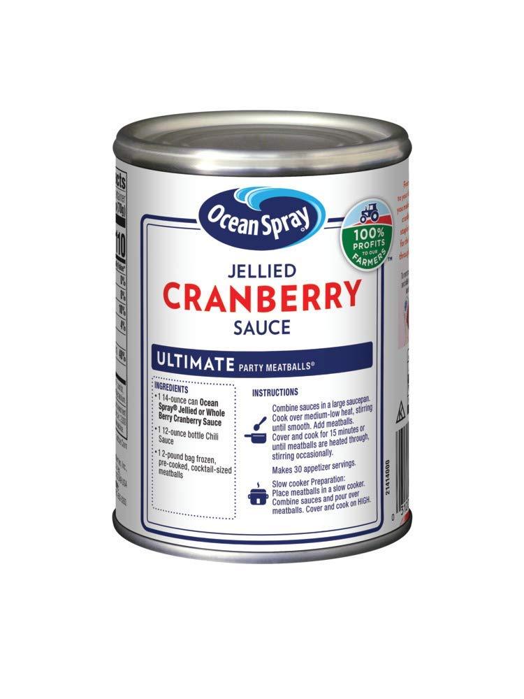 Ocean Spray - Ocean Spray Jellied Cranberry Sauce 14 oz (Pack of 12)