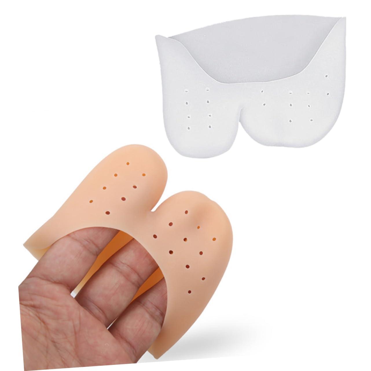 Healeved Healeved 4 Pairs Big Toe Protection Toe Cover Pointe Cushion Toe Protector gel with hole