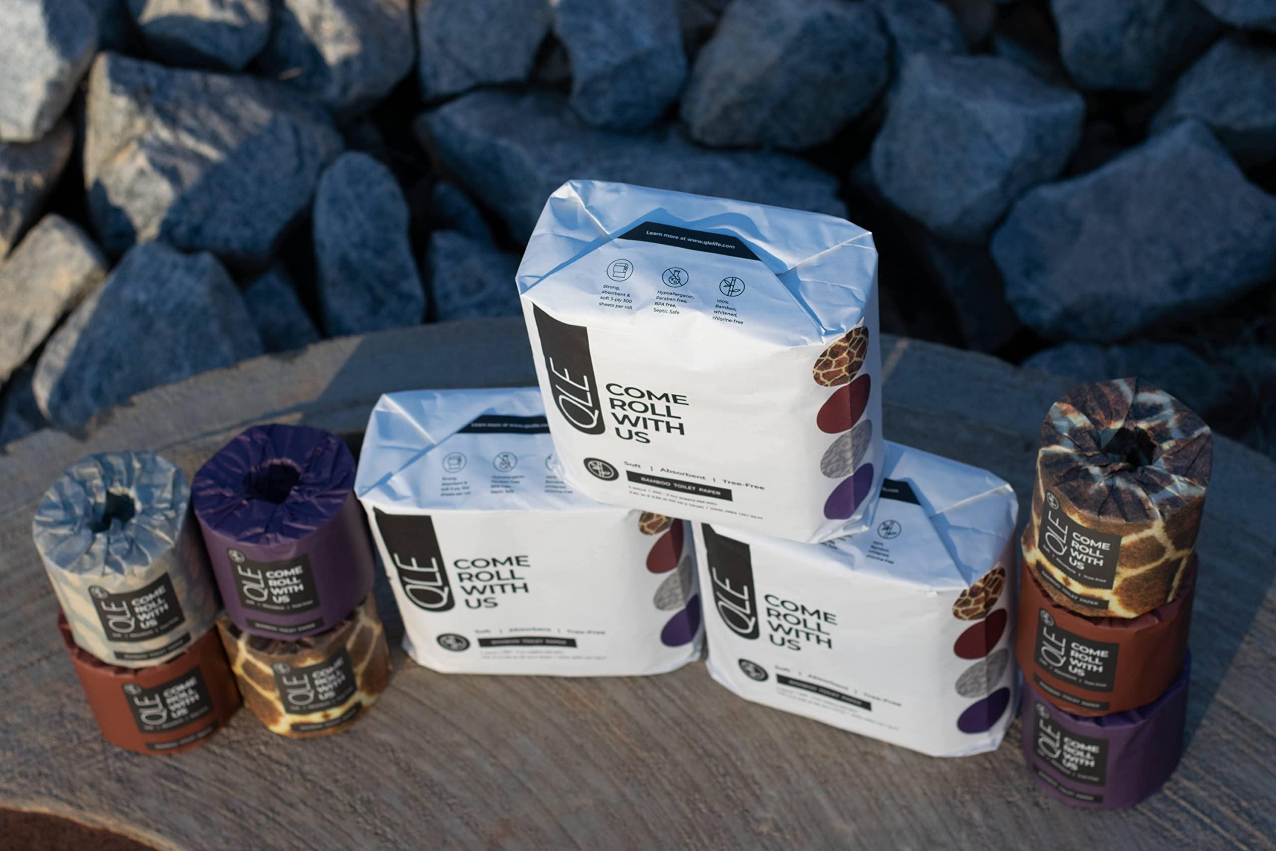 Aazon.co: QLE Baboo Toilet Paper – 4 Pack Sustainable – 3 Ply 300