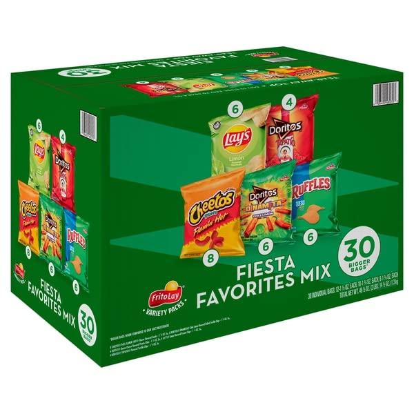 Frito Lay Frito Lay, Fiesta Favorites Mix Variety Packs, 46.5 Ounce