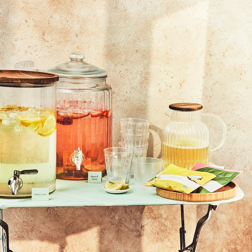 Palais des Ths Palais des Ths - Exotic Party Iced Tea - Premium Gourmet White Tea Blend with Sun-Drenched Tropical Fruits - 4 XL (Extra Large) Individually Wrapped Pouches