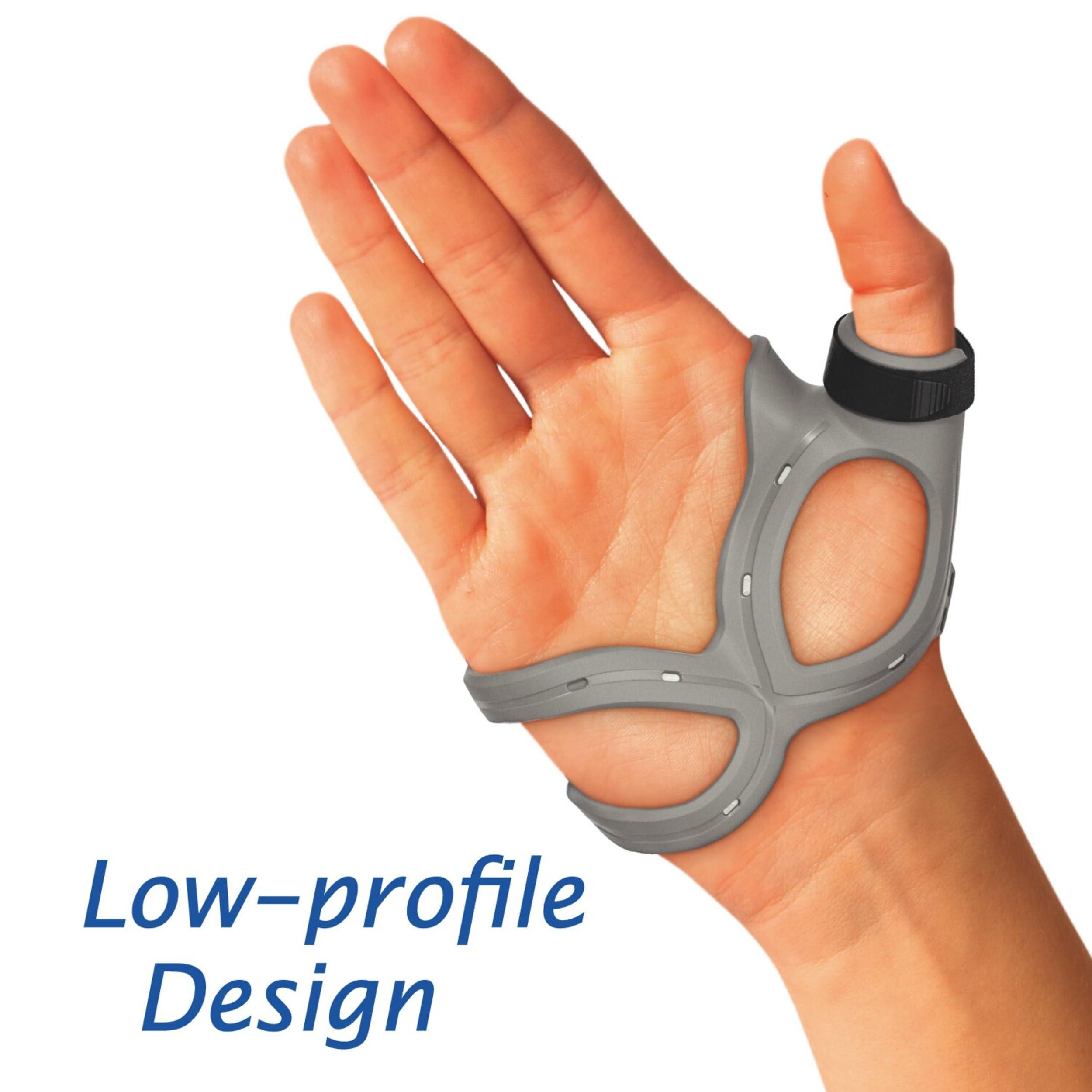 BSN Medical Actimove Professional Line Rhizo Forte Thumb Orthosis Thumb Brace for Osteoarthritis, Skiers Thumb, Rheumatoid Arthritis, Sprains Patented Design Left Hand Gray, Small
