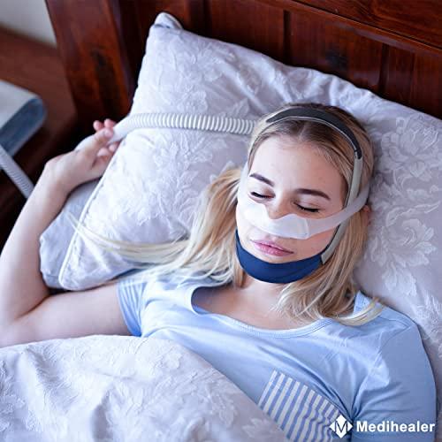 Medihealer 2 Packs Chin Straps for Users and Mouth Breathers - Anti Snoring Chin Strap for Men and Women,Chin Straps to Reduce Air Loss, Instant Mouth-Snoring Relief, Great Value Supplies by Medihealer.