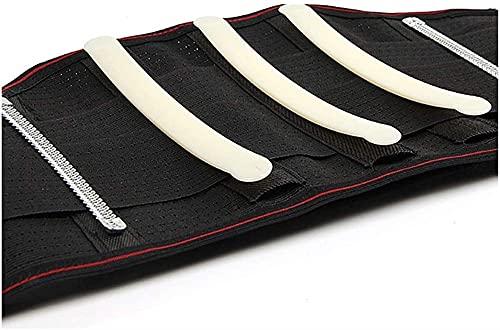 XMSM Breathable Lumbar Back Support Belt Women Men Lower Back Brace Adjustable Straps Support Plate for Back Pain & Stress Relief (Size : X-Large)