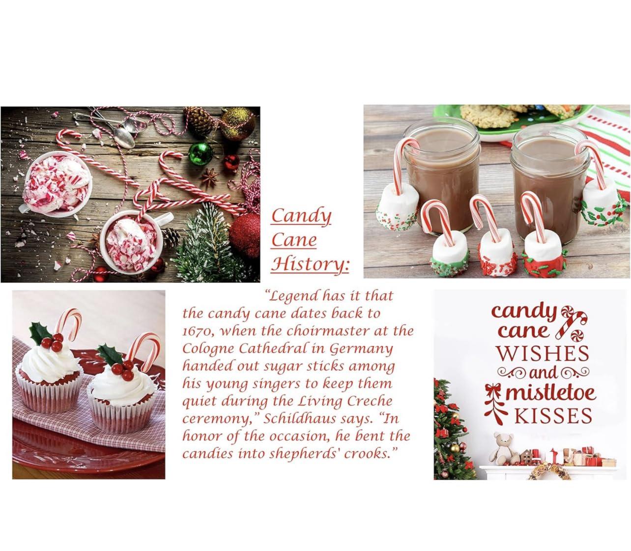KANDYRIFIK MINI CANDY CANES (1000 MINI CANDY CANES) | Mini Candy Canes Peppermint Flavored | Red & White Stripes - Individually Wrapped Gift Pack | Holiday Candy for Christmas, Santa Parade, ThanksGiving, Holidays ...... | Free Creative Idea Booklet and SameDay