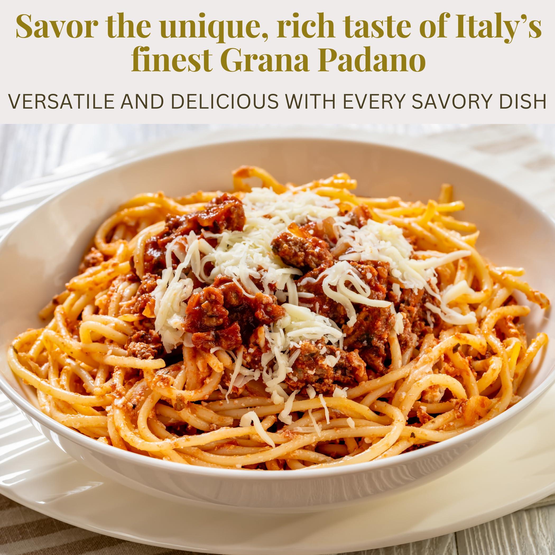 Latteria Soresina Grana Padano Cheese Grated, 1Kg (2.2 lb) - Grana Padano DOP - 16 Months Aged, Authentic Italian Cheese, Imported from Italy