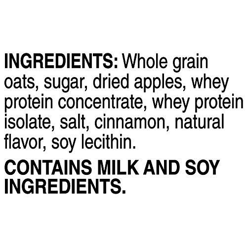 Quaker Quaker 10g Protein Instant Oatmeal, Apple Cinnamon, 2.11oz Packets (Pack of 36)