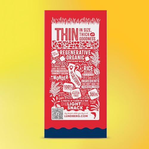 Lundberg Lundberg Organic Thin Stackers, Red Rice & Quinoa, Salt-Free, Thin Multigrain Rice Cakes, Gluten-Free, Vegan, Healthy Snacks, 6 oz (Pack of 1)