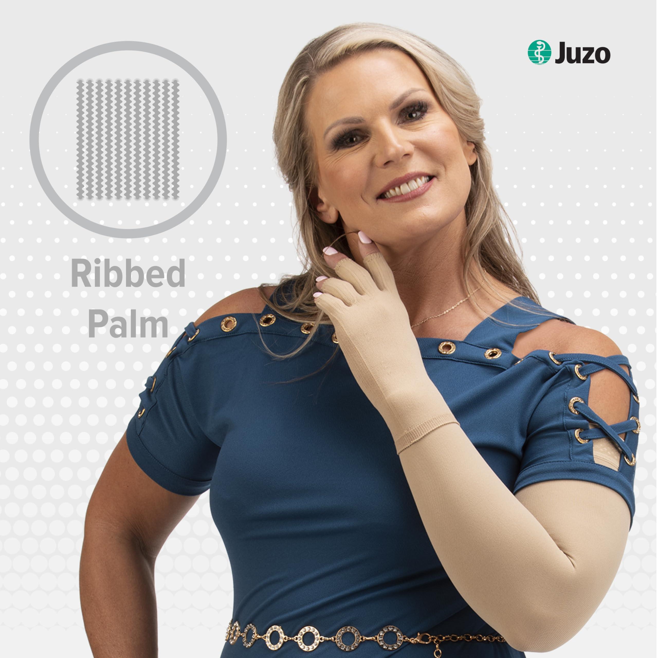 Juzo Juzo 15-20 mmHg Soft Seamless Gauntlet, Left Black, S