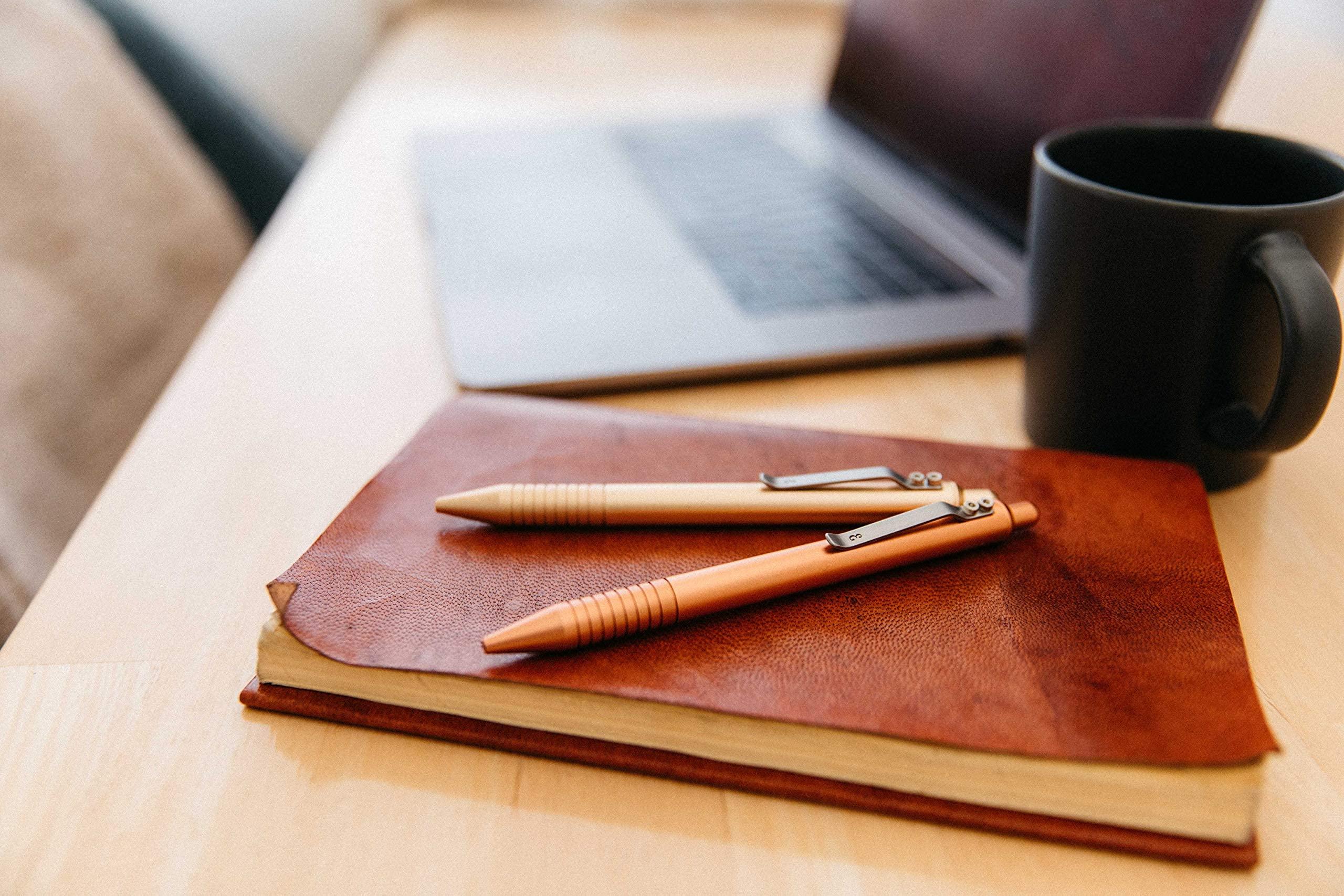 Everyman Everyman Grafton Pen, EDC Pen with Premium Gel Ink, Luxury Metal Writing, Gift for Office, Business, Executive (Full Click, Gold)