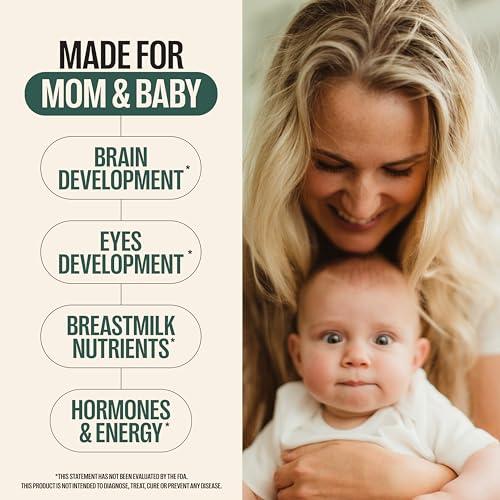 Orlo Orlo PRENATAL DHA - Prenatal DHA Omega 3 Supplement - Triple Strength Omega3s - Vegan DHA & EPA Algae Omega-3 Oil - Supports Brain Development During Pregnancy & Lactation (120 Mini Softgels)