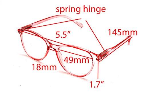 COLOR VIPER ColorViper Multifocal Progressive Computer Lens Multiple Strengths in 1 Reader Allow Switch Free Multitasking (2957 transparent pink, 3.50)