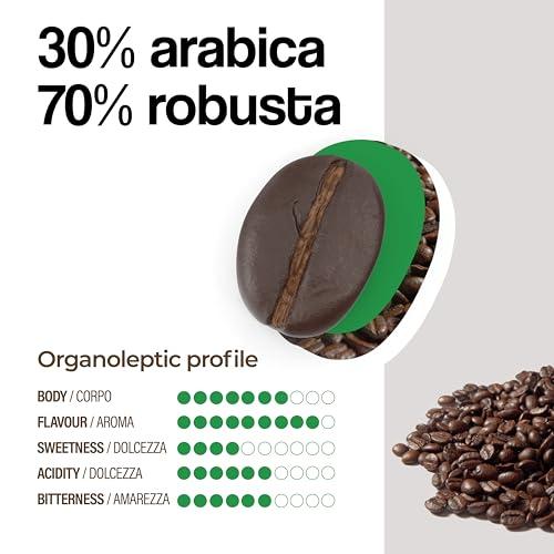 DONGIO CAFFE Dongi Caff Espresso Venezia (decaffeinated), ESE 44mm Pods, Blended and Roasted in Italy 50 Single-Serve Coffee Pods, Med-Dark Roast (Intensity 8/10)