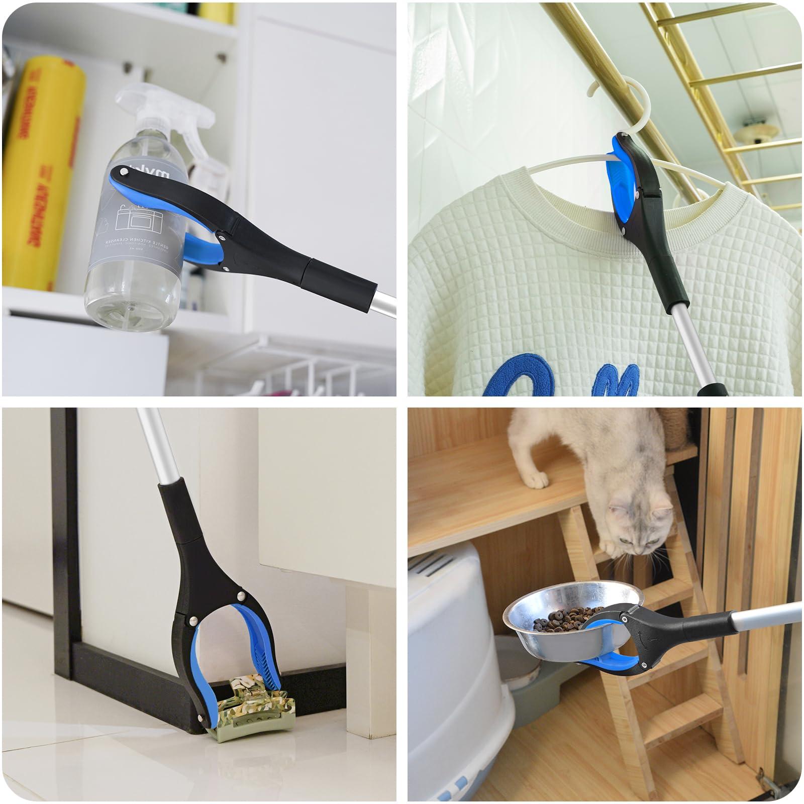 VerdiNex Premium Trash Picker Upper Grabber - Heavy Duty Trash Grabber for Seniors, 36\" Grabber Tool, Ergonomic Pick Up Stick Grabber for Easy Use, Foldable Claw Grabber Pickup Tool