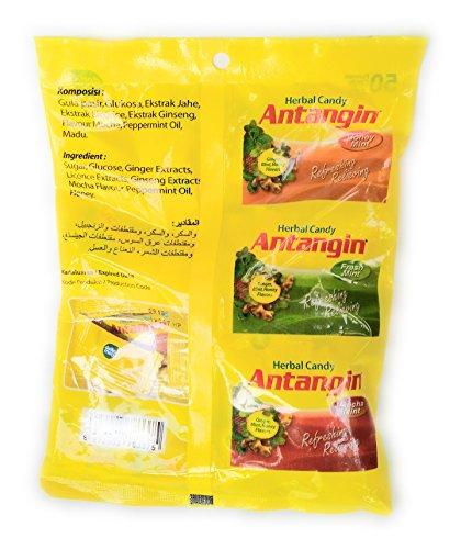Antangin Antangin Herbal Candy Ginger, Mint and Honey Flavors, 100 Gram