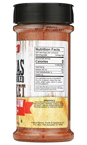 Adams Extract Adams Texas Style Smoked Brisket Low N’ Slow Rub, 9.89 Ounce Bottle (Pack of 3)