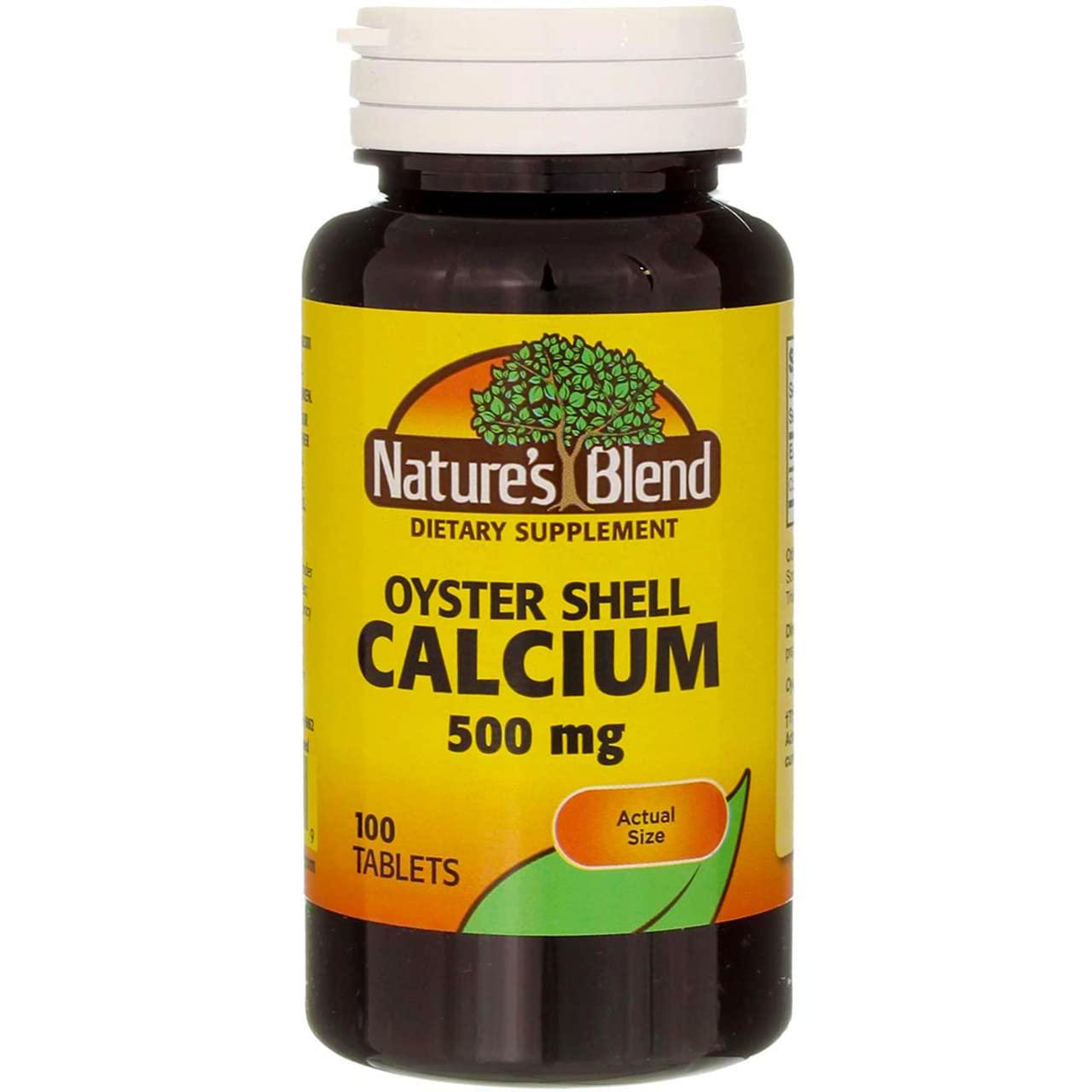 Nature's Blend Nature's Blend Oyster Shell Calcium 500 mg Tablets - 100 ct, Pack of 5