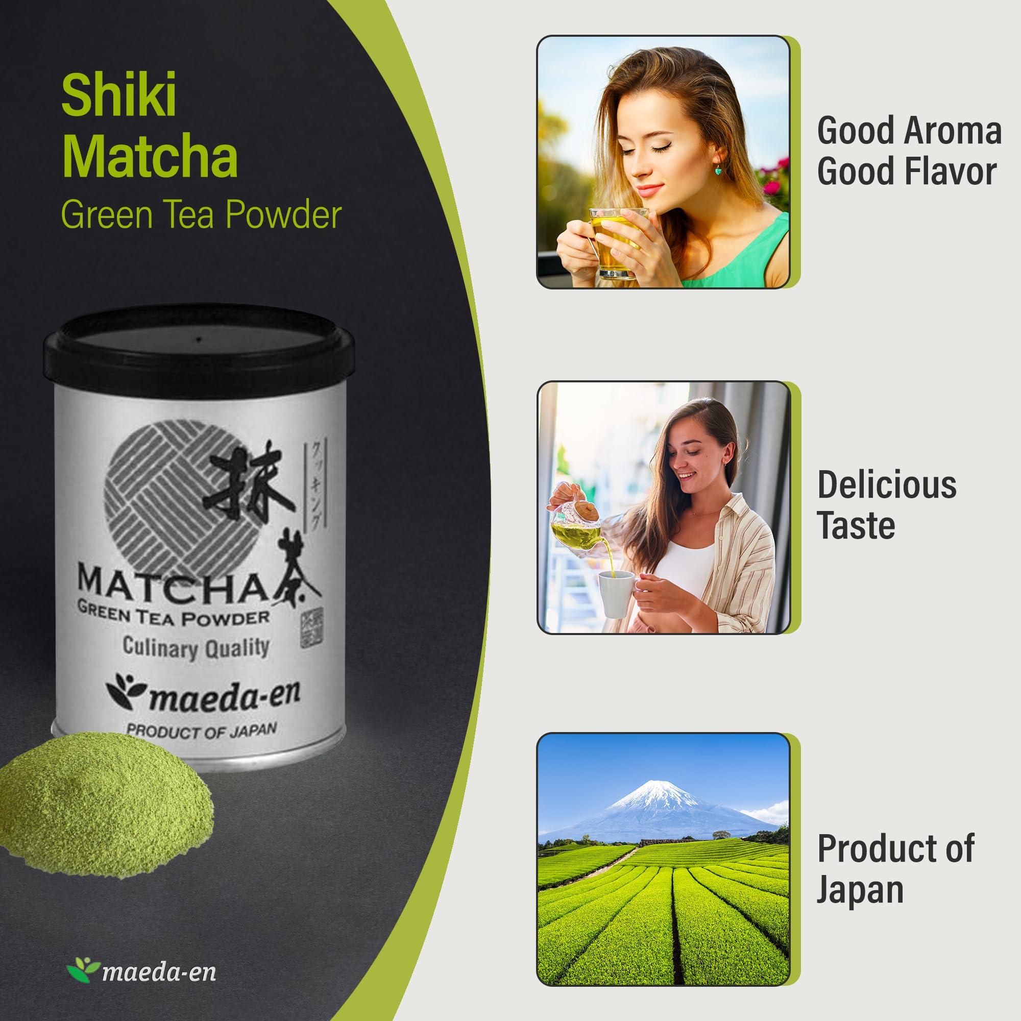 MAEDA-EN MAEDA-EN Shiki Matcha Green Tea Powder 28g Japanese Origin 100% for Latte Smoothies and Baking 05448 1pk