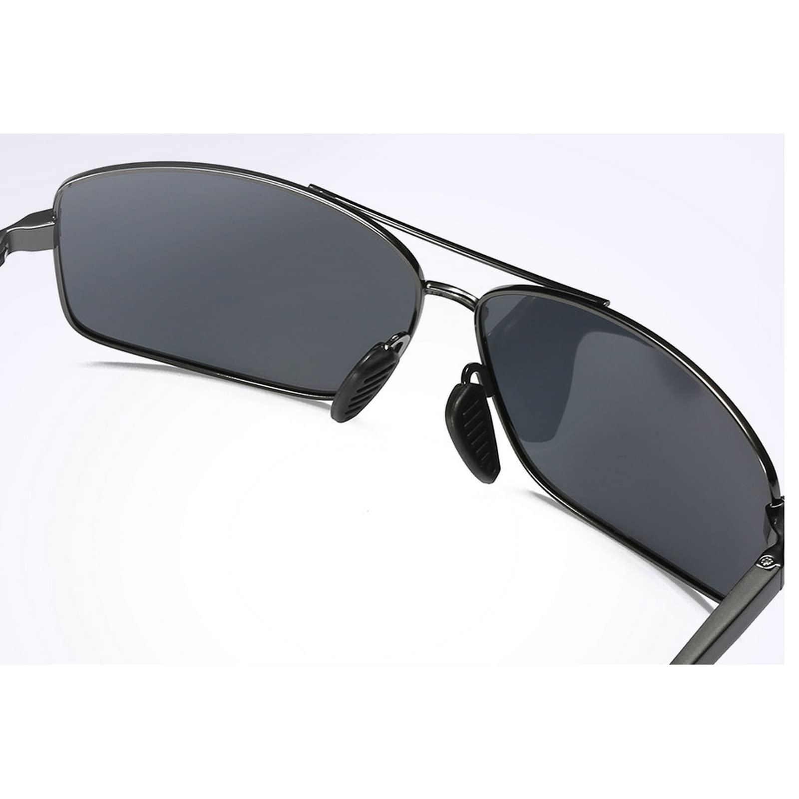 mincl Sports Polarized Bifocal Reading Sunglasses for Men Women. Tinted Bi-Focal Sun Reader with Magnification (gray, 1.5)