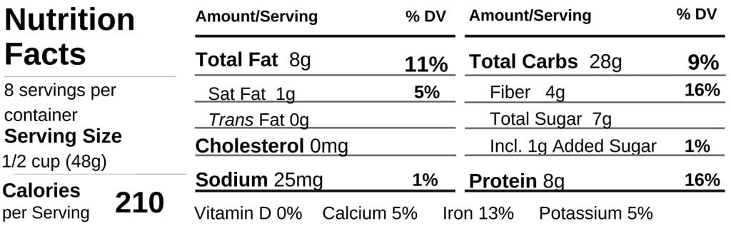 ZEGO Zego Foods Organic Superfood Oatmeal & Muesli, Certified Gluten Free (Apple Cranberry) Bundle of 5 Bags (65oz Total)