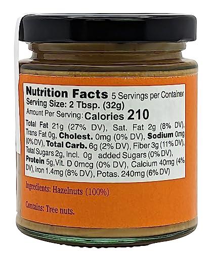 Nutural World Nutural World - Crunchy Hazelnut Nut Butter 6 Oz (170g) - 100% Pure / Single Ingredient - Great Taste Award winner