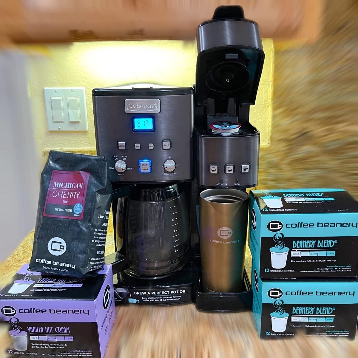 Coffee Beanery Michigan Cherry Decaf Coffee by Coffee Beanery | 12oz Flavored Decaf Coffee Beans Medium Roast Coffee | 100% Specialty Arabica Coffee Whole Bean | Gourmet Coffee Whole Beans