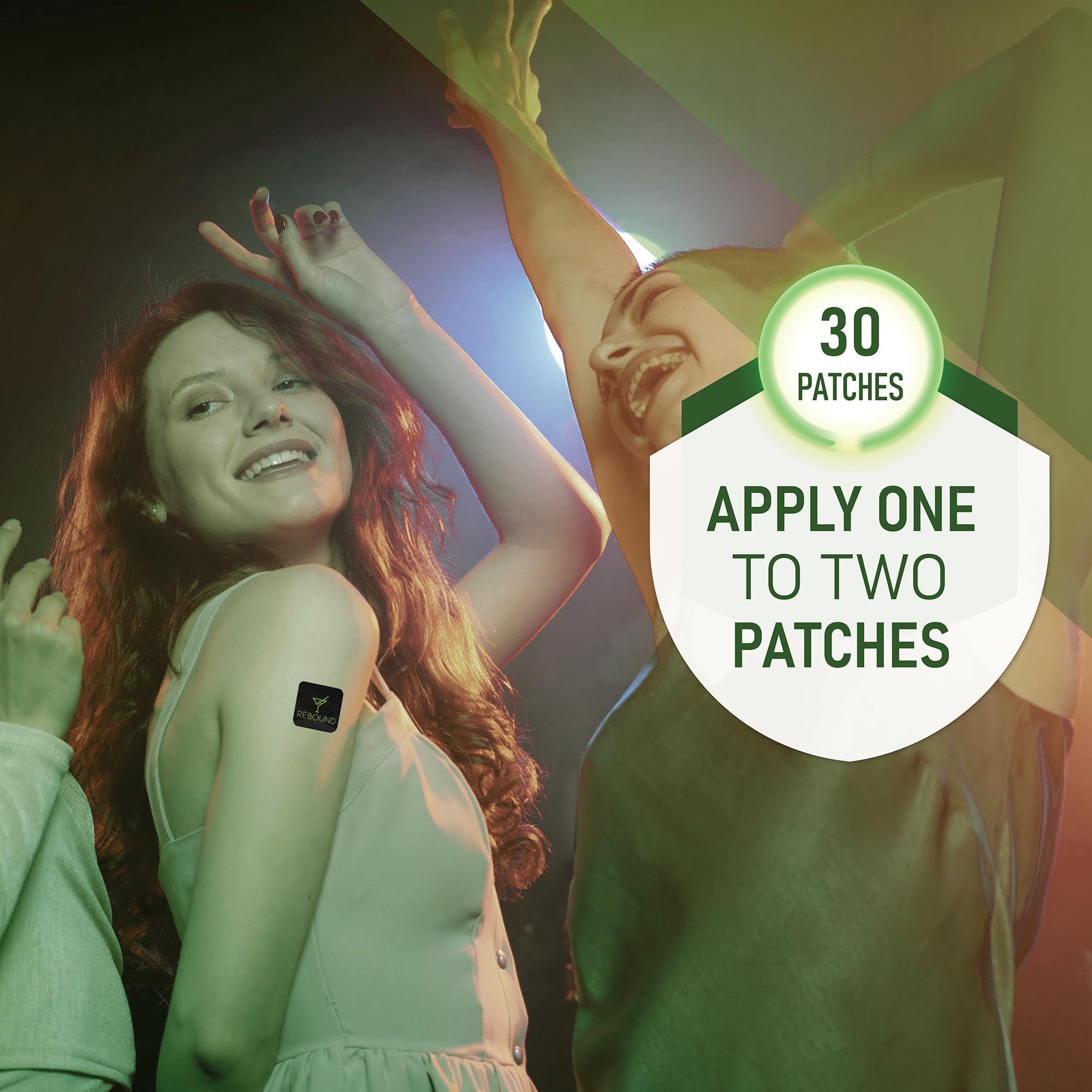 REBOUND WORK HARD. PLAY HARD. DONT SUFFER HARD Rebound Patch Flex - Pack of 30 Patches - for Active Nights and Energized Mornings