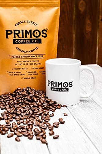 Primos Coffee Co. Single Origin Specialty Coffee, Whole Bean, Medium Roast, Direct Trade, Primos Coffee Co, 2 Bags