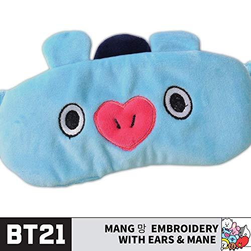 Concept One BT21 LINE Friends MANG Sleep Mask, Eye Cover Blindfold for Sleeping, Blue, One Size