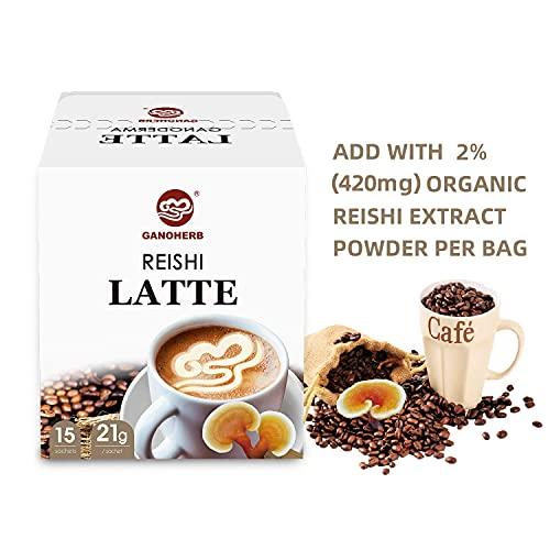 GANOHERB Ganoherb Reishi Mushroom Latte Coffee and Reishi Mushroom Green tea