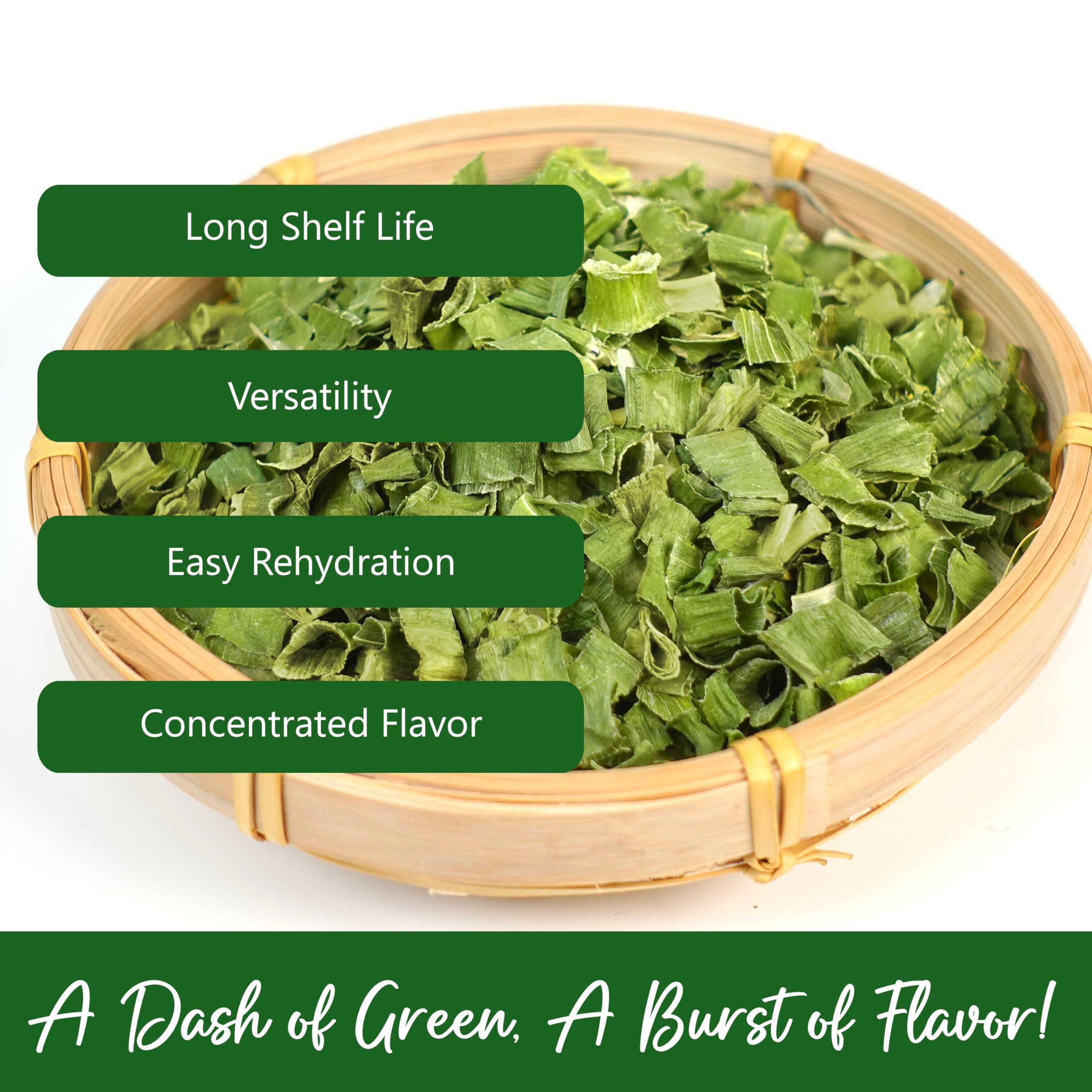 Natural Plus Green NPG Freeze Dried Chopped Green Onions 2 Oz (Pack of 2), All Natural Non-GMO Gluten Free, Dry Green Onions, Dried Scallions, Gourmet Spring Green Onions for Cooking, Salads, Garnish