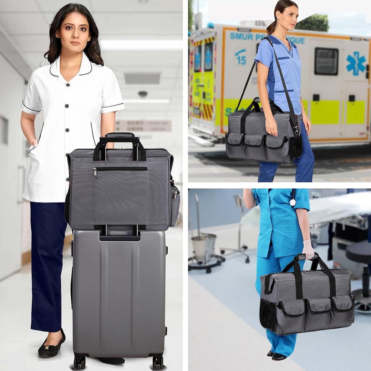 Gatycallaty Nurse Doctor Duffle Bag Medical Nursing College School Student Essentials Supplies Home Health Nurse Clinical Duffel Bag Work Nursing Cna Accessories Gift for New Er Lpn Rn Professional Assistant