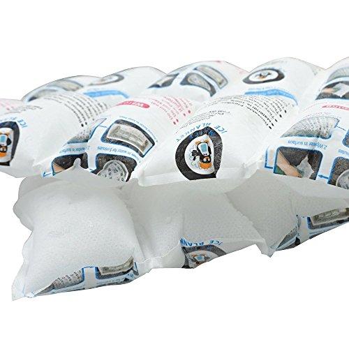 WORLD-BIO Shipping Cold Pack Ice Pack Sheets for Coolers Reusable, Dry Ice Packs Freezer Packs for Shipping Food, Flexible Ice Blankets Frozen Gel Packs Keep Food Fresh Beverage Cold, 13.3"x6.5"/Sheet 50 Sheets